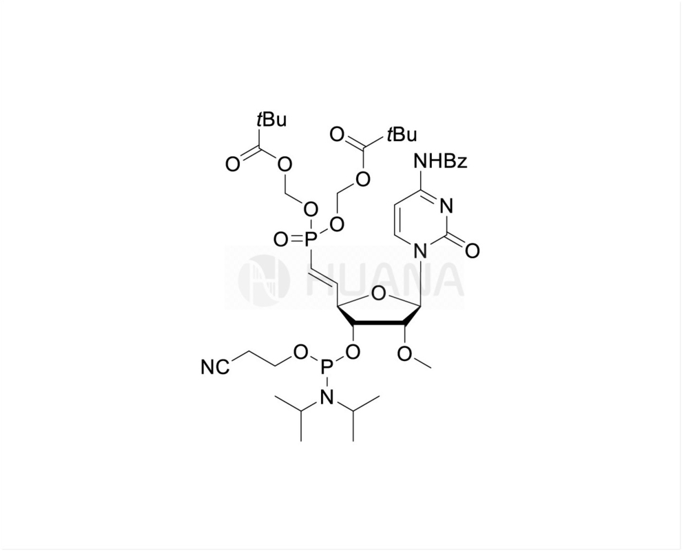 5'-POM-(E) - vinyl phosphonate-2'-O-Me-rC(Bz)-3'-CE-Phosphoramidite