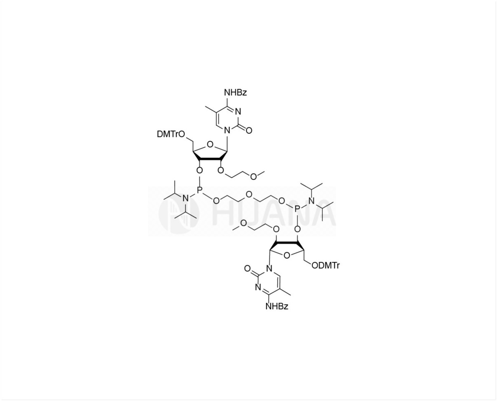 di ((5'-O-DMTr-2'-O-MOE-5-Me-rC(Bz)-3'-oxy) - ((oxybis ((ethane-1,2-diyl)) -bis ((diisopropylphosphoramidite)